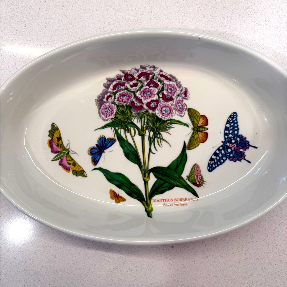 Portmeirion Botanic Garden Pattern 11" x 7" Oval Baker Serving Casserole Dish